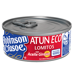 Atún Lomitos Reducido en Sodio Robinson Crusoe Aceite (3 x 160 G)