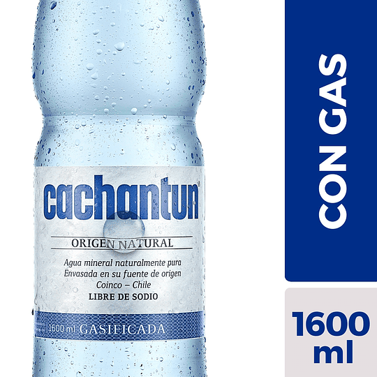 Agua Mineral Con Gas Cachantun (6 x 1.6 LT)