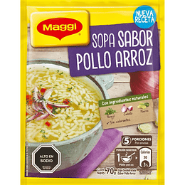Sopa Pollo con Arroz Maggi (20 UD)