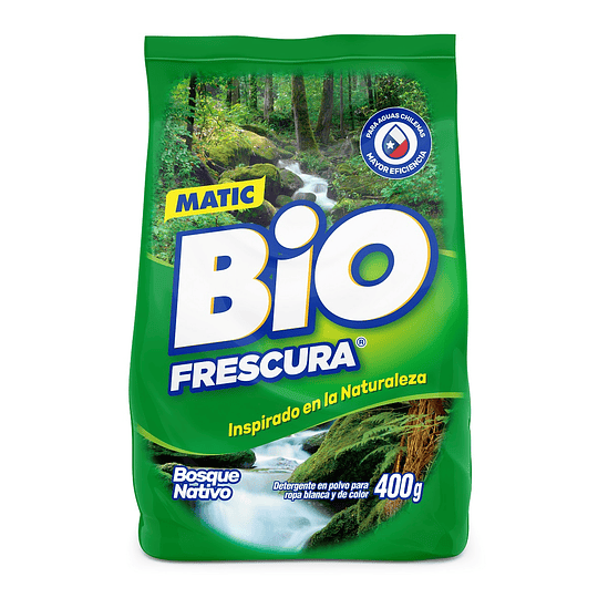 Detergente en Polvo Bio Frescura Bosque Nativo ( 6 x 400 G )