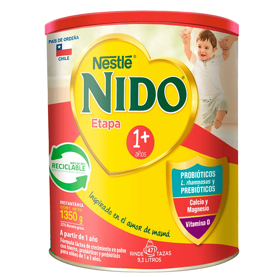 Leche Nido Etapa 1+ Tarro (1.35 KG)