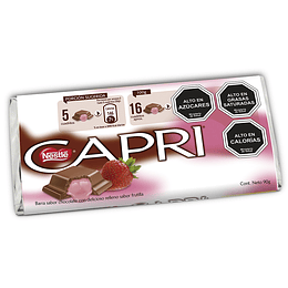 Chocolate Capri Relleno Frutilla (5 x 90 G)