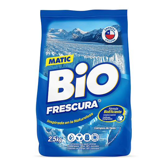 Detergente en Polvo Bio Frescura Campos de Hielo ( 2.5 KG )
