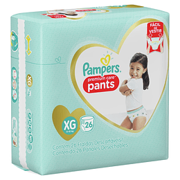 Pañal Pampers Premium Care Pants XG (26 Pañales)