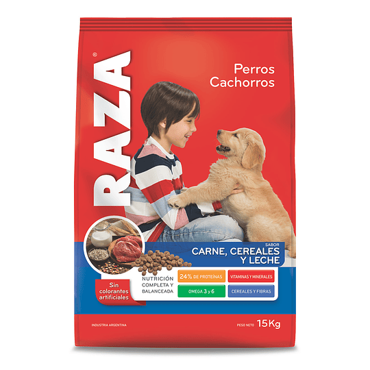 Alimento Perro Cachorro Carne Raza (15 KG)
