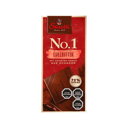 Chocolate Sarotti 72% Cacao (100 G)