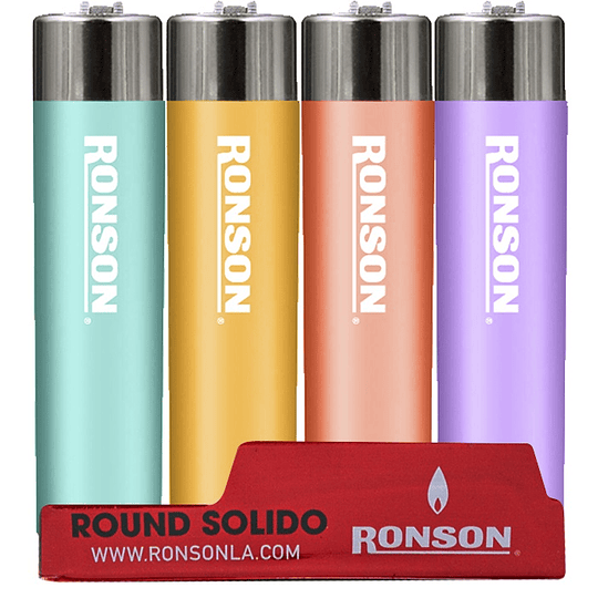 Encendedores Redondos Colores Ronson (16 UD)