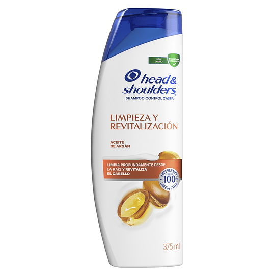 Shampoo Head & Shoulders Limpieza y Revitalización ( 2 x 375 ML )