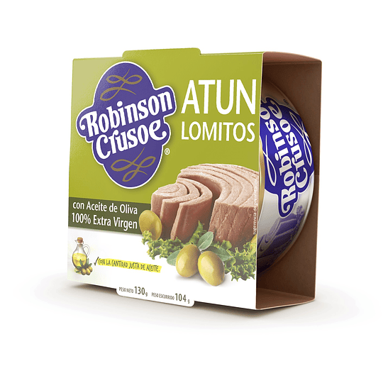 Atún Lomitos en Aceite de Oliva Robinson Crusoe ( 3 x 130 G )