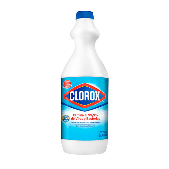 Cloro Líquido Tradicional Clorox ( 3 x 1 KG )