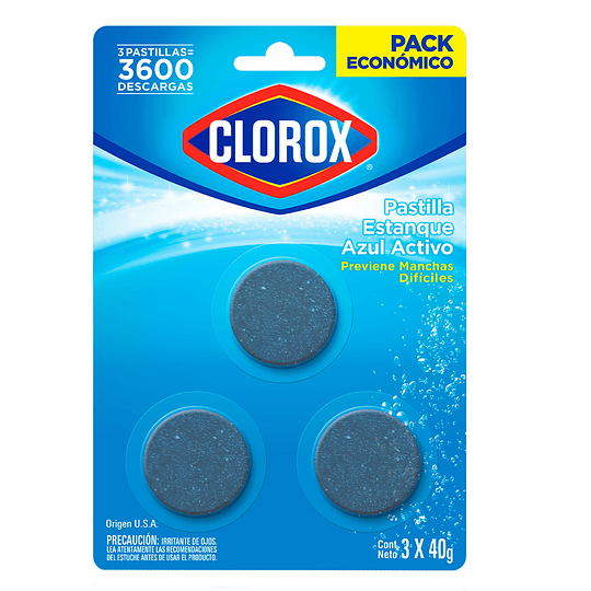 Pastillas para Inodoro Clorox ( 3 x 3 UD )