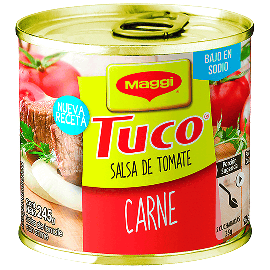 Salsa de Tomates con Carne Tuco ( 4 x 245 G )