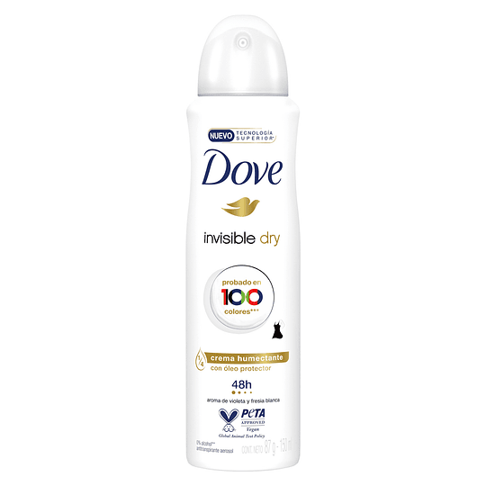 Desodorante Antitranspirante Mujer Dove Invisible Dry ( 3 x 150 ML )