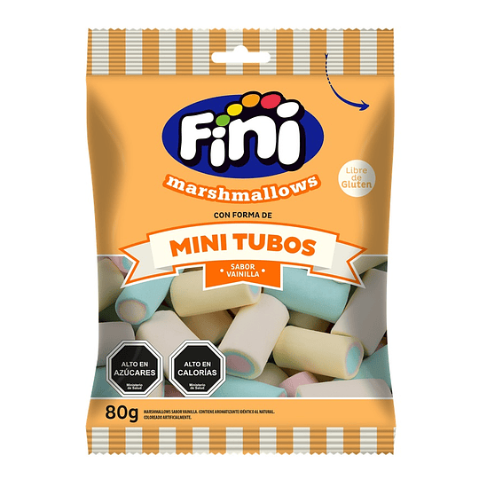 Marshmallows Fini Tubos de Vainilla ( 4 x 80 G )