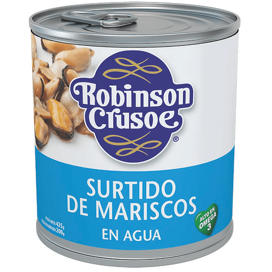 Surtido de Mariscos Robinson Crusoe Agua ( 3 x 425 G )