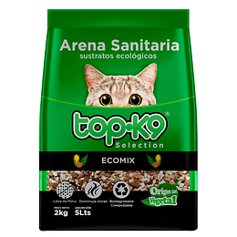 Arena Sanitaria para Gatos Topk9 Ecomix ( 2 KG )