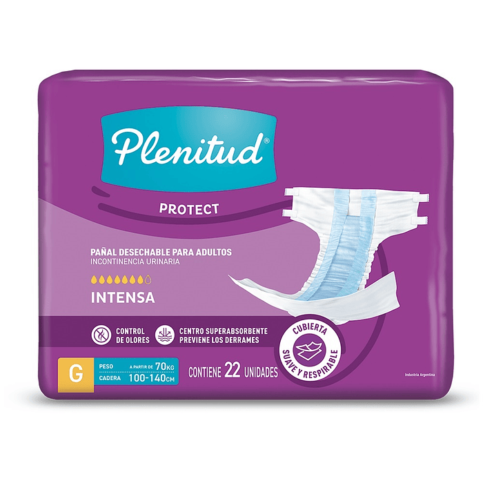 Pañal Adulto Plenitud Protect G ( 22 pañales )