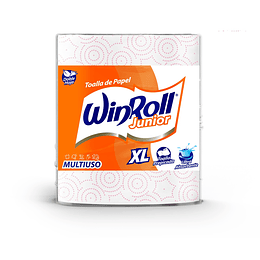 Toalla de Papel Multiuso 2 Hojas Winroll Junior XL ( 6 x 1 Rollo )