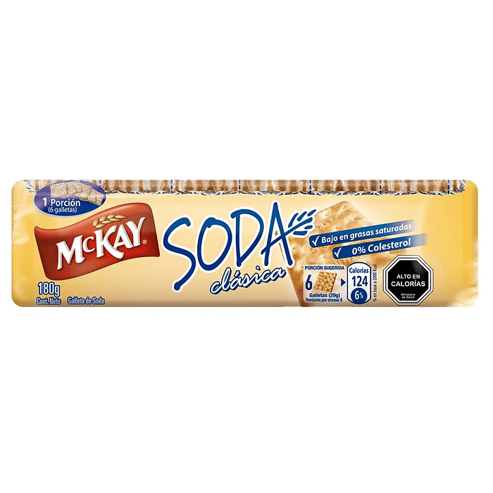 Galleta Soda Clásica Familiar Mckay ( 4 x 180 G )