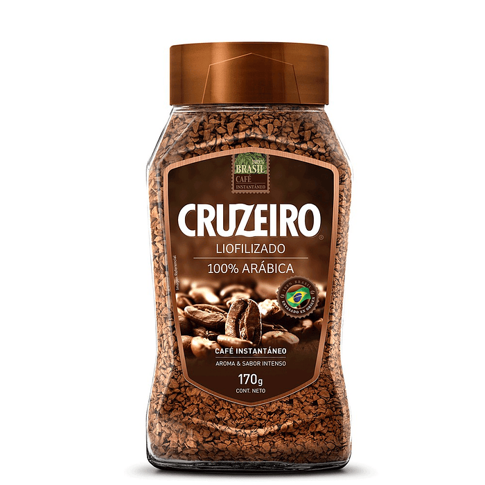 Café Cruzeiro Liofilizado 100% Arábica Frasco ( 3 x 170 G )