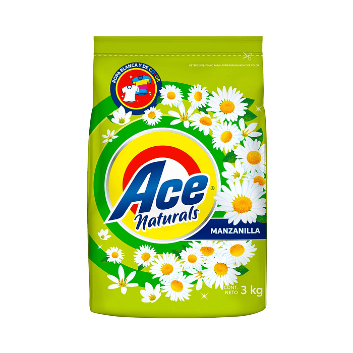 Detergente Ace Naturals Manzanilla ( 3 KG ) 