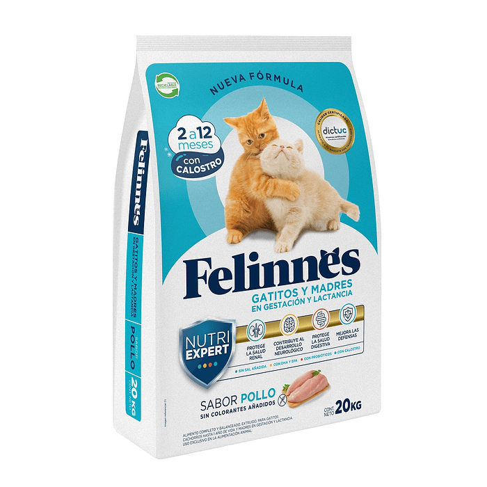 Alimento Gatito Pollo Felinnes ( 20 KG )