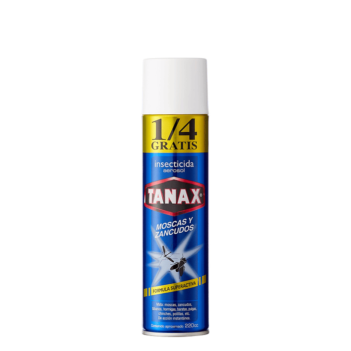 Insecticida Aerosol Moscas y Zancudos Tanax ( 3 x 220 ML )