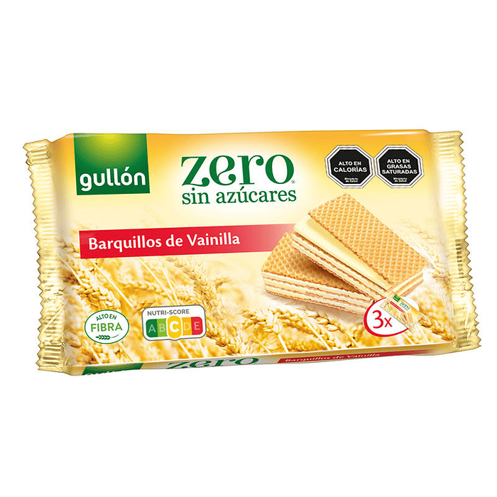 Galletas Gullón Zero Oblea Vainilla ( 3 x 180 G )