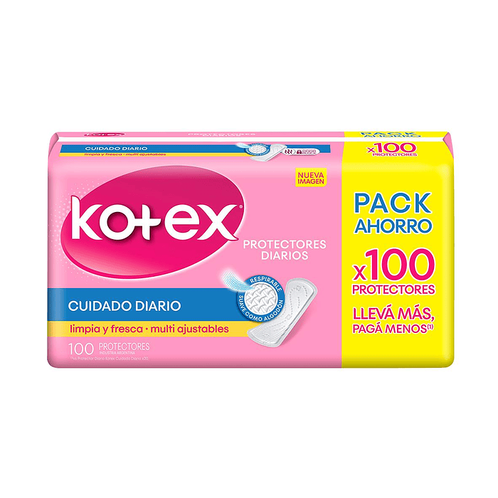 Protector Diario Kotex ( 5 x 100 UD )