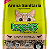 Arena Sanitaria para Gatos Topk9 Aglutinante Vainilla ( 2 KG ) 1