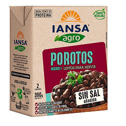 Porotos Negros Iansa Agro ( 3 x 390 G )