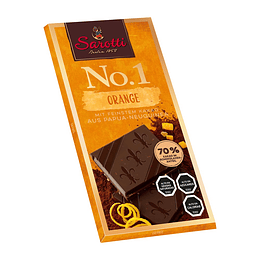 Chocolate en Barra Sarotti 70% Cacao con Naranja ( 100 G )