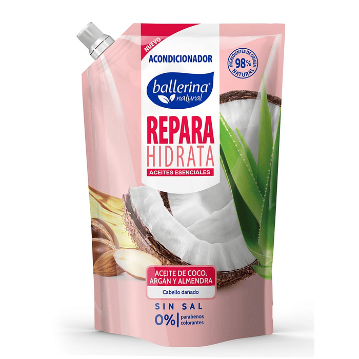 Acondicionador Ballerina Reparación Doypack ( 2 x 750 ML )