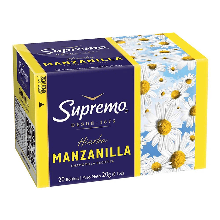 Infusión de Manzanilla Supremo ( 4 x 20 Bolsitas )