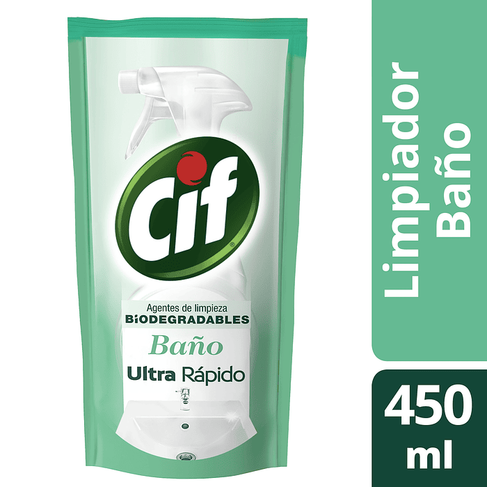 Limpiador de Baño Cif Recarga Doypack ( 3 x 450 ML )