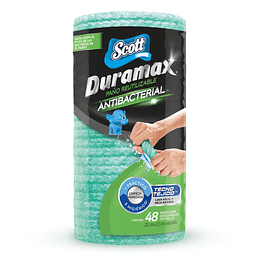 Toalla de Cocina Reutilizable Scott Duramax Antibacterial ( 12 x 1 Rollo )