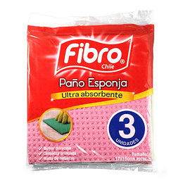 Paño Esponja Fibro ( 5 x 3 UD )