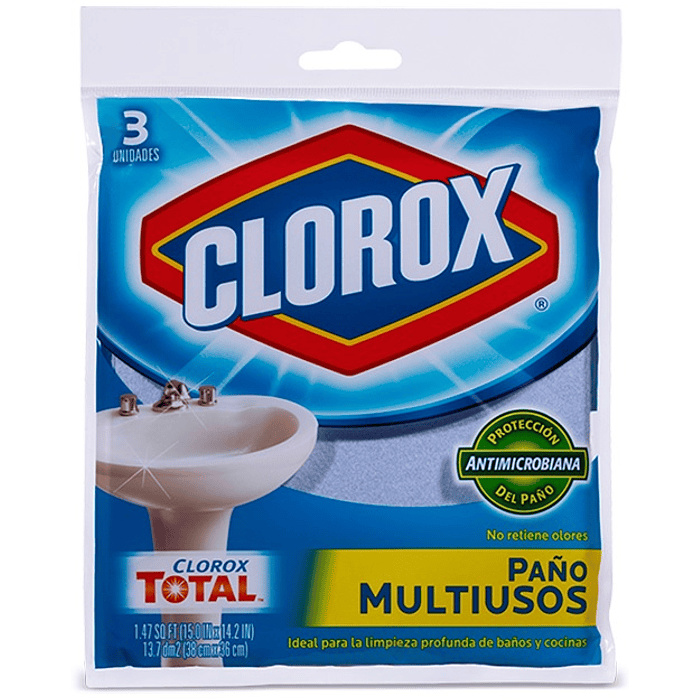 Paño Multiuso Clorox ( 3 x 3 UD )