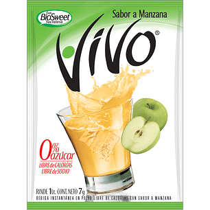 Jugo en Polvo Vivo Manzana ( 10 UD )