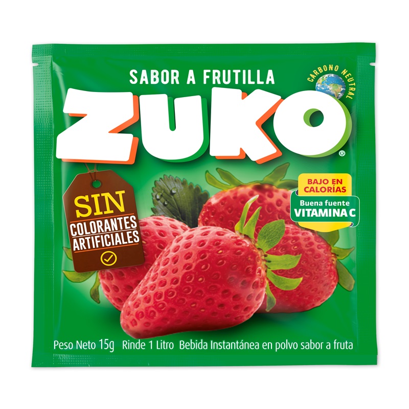 Jugo en Polvo Zuko Frutilla ( 10 UD )