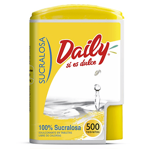 Endulzante Sucralosa Tabletas Daily ( 500 UD )