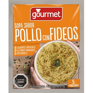 Sopa Pollo con Fideos Gourmet ( 3 UD )