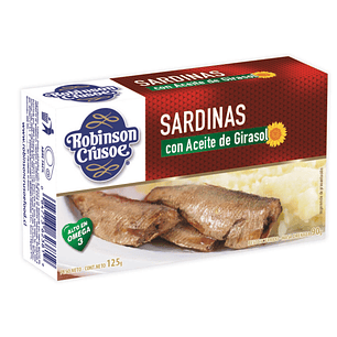 Sardinas Robinson Crusoe Aceite ( 5 x 125 G )