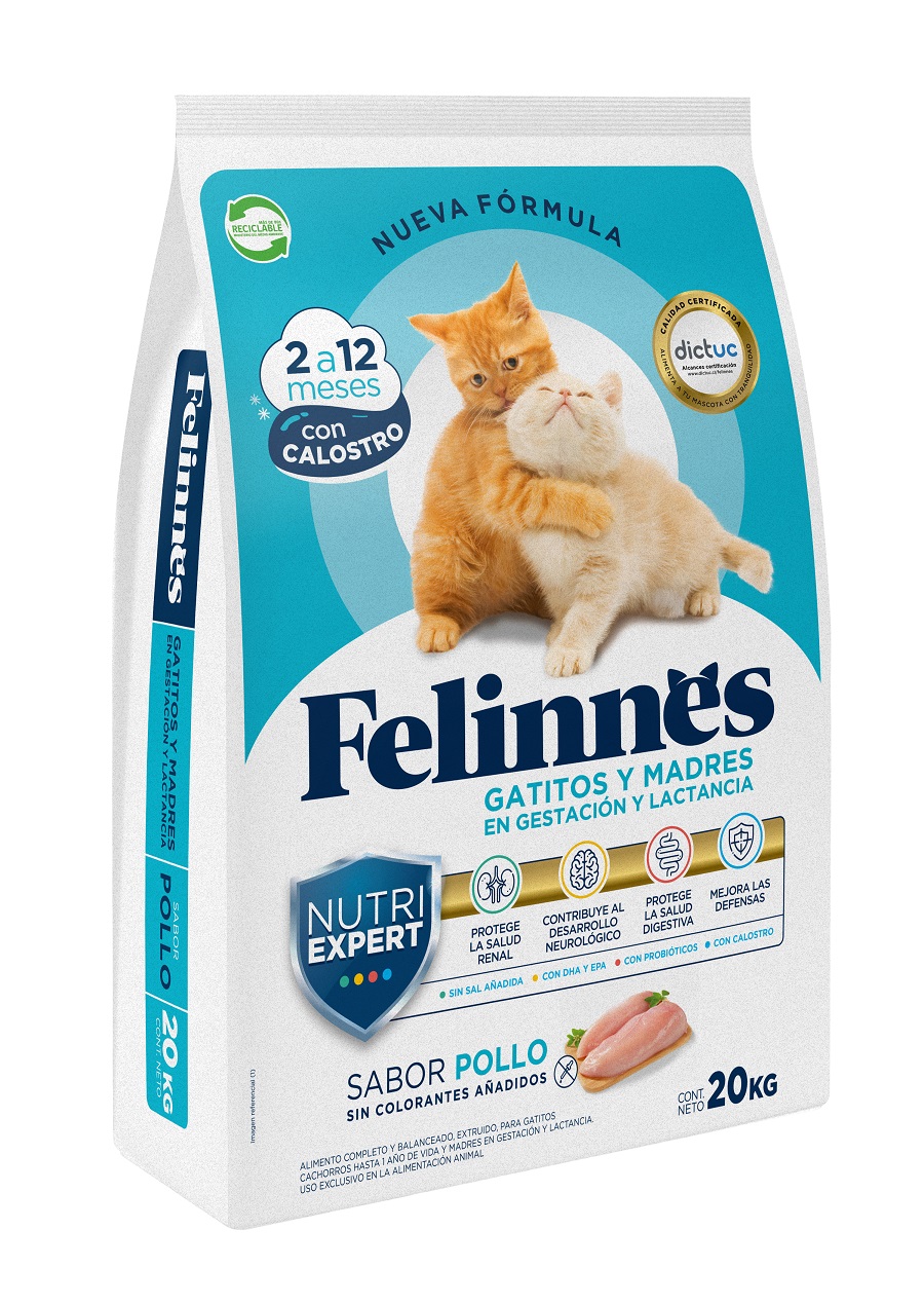 Alimento Gatito Pollo Felinnes ( 20 KG )