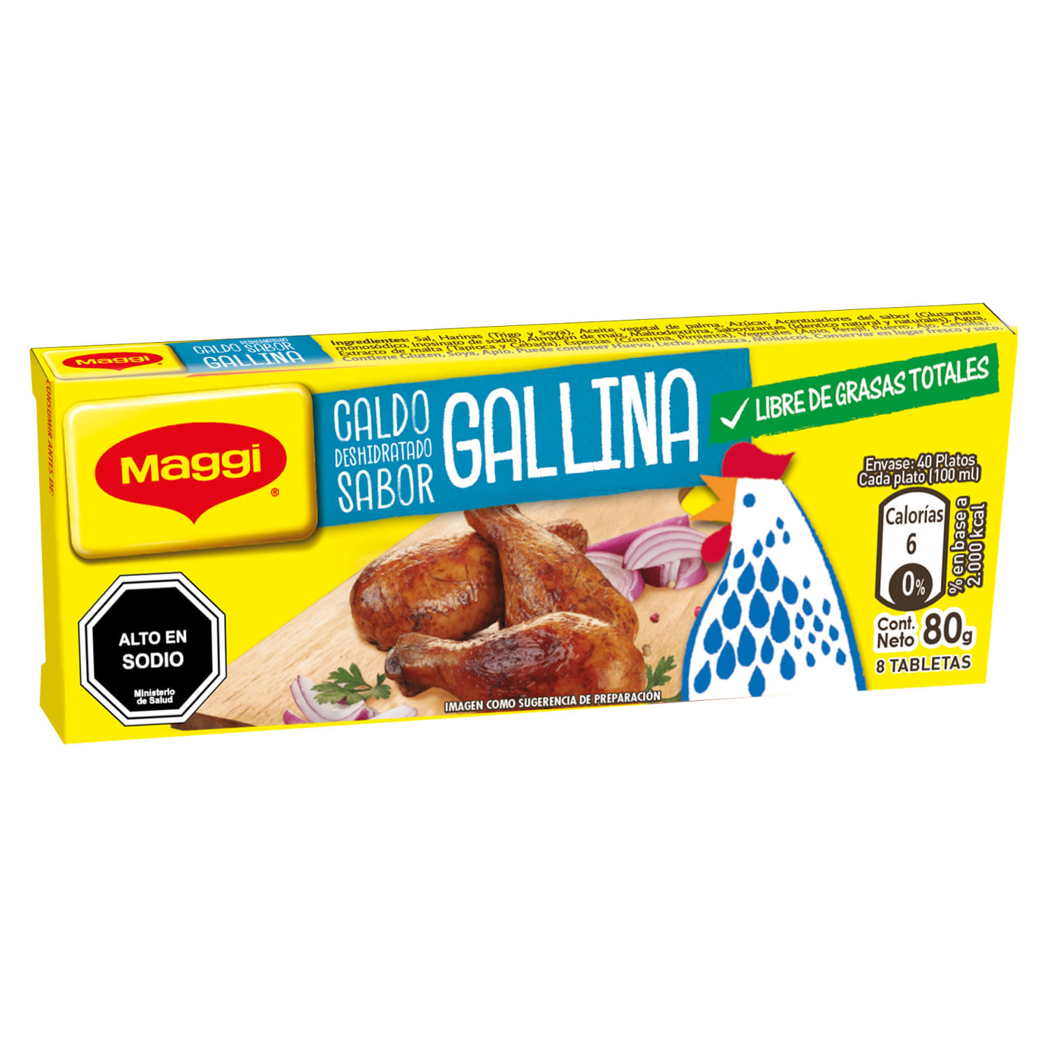 Caldo Maggi Gallina ( 5 x 8 Tabletas )