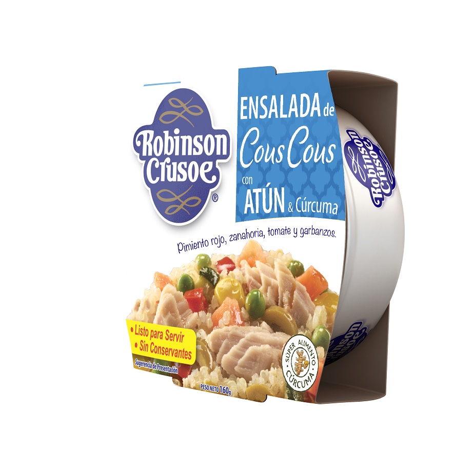 Ensalada de Atún Robinson Crusoe Cus Cús ( 3 x 160 G )