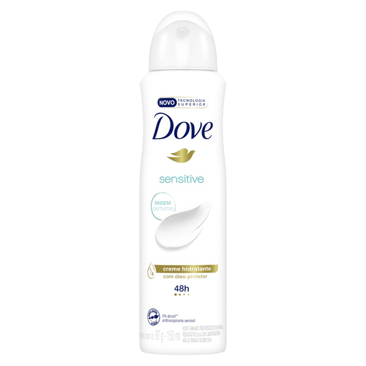 Desodorante Antitranspirante Aerosol Dove Woman Sensitive ( 3 x 150 ML )