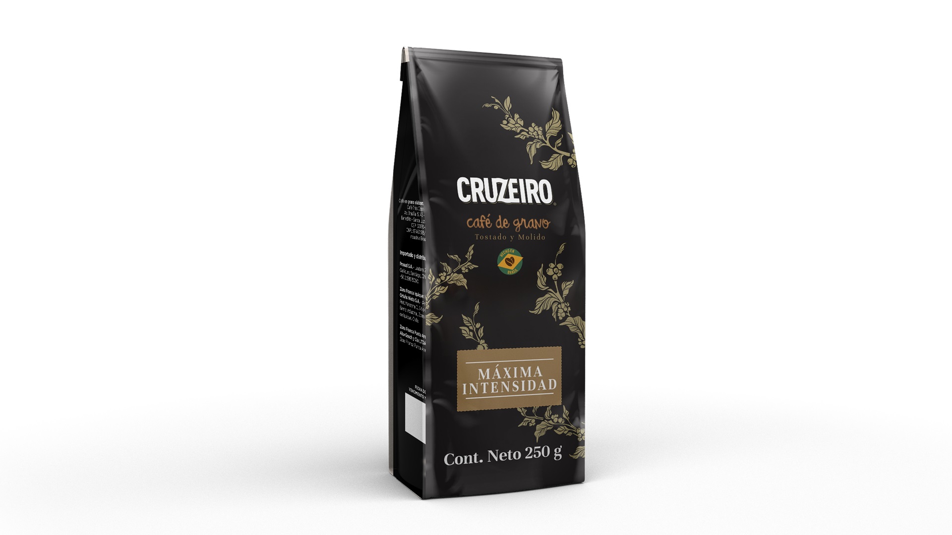 Café de Grano Molido Cruzeiro Máxima Intensidad ( 250 G )
