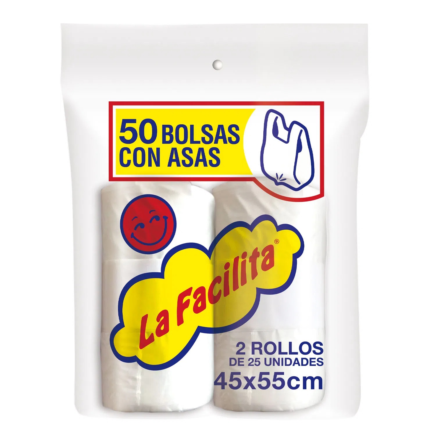 Bolsas con Asas La Facilita 45x55 CM ( 50 UD )