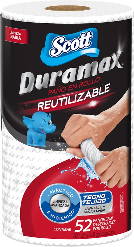 Toalla de Cocina Reutilizable Scott Duramax ( 12 x 1 Rollo )